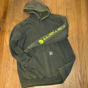 Carhartt Men’s Loose Fit Midweight Logo Sleeve Graphic Sweatshirt - XL